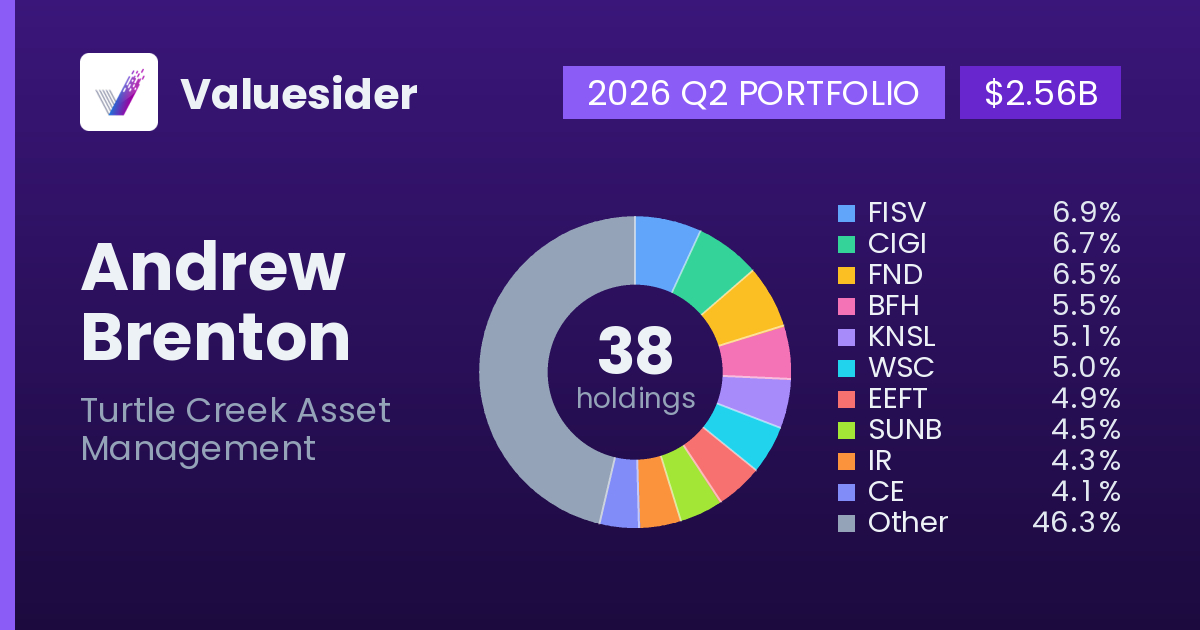 Andrew Brenton top holdings, 2026 Q2