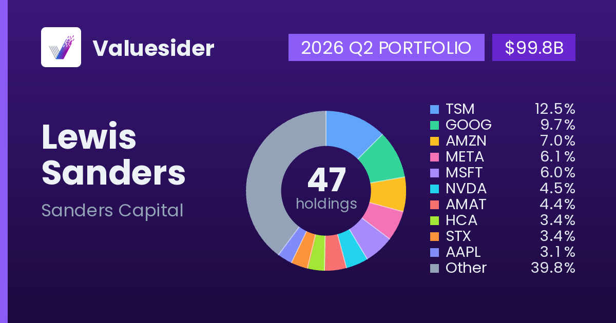 Lewis Sanders top holdings, 2026 Q2